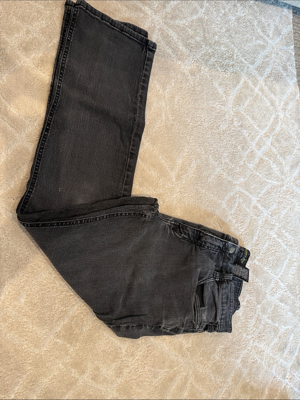 Men's Black Straight-Leg Jeans